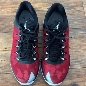 Nike Air Jordan Red and Black Athletic Shoes